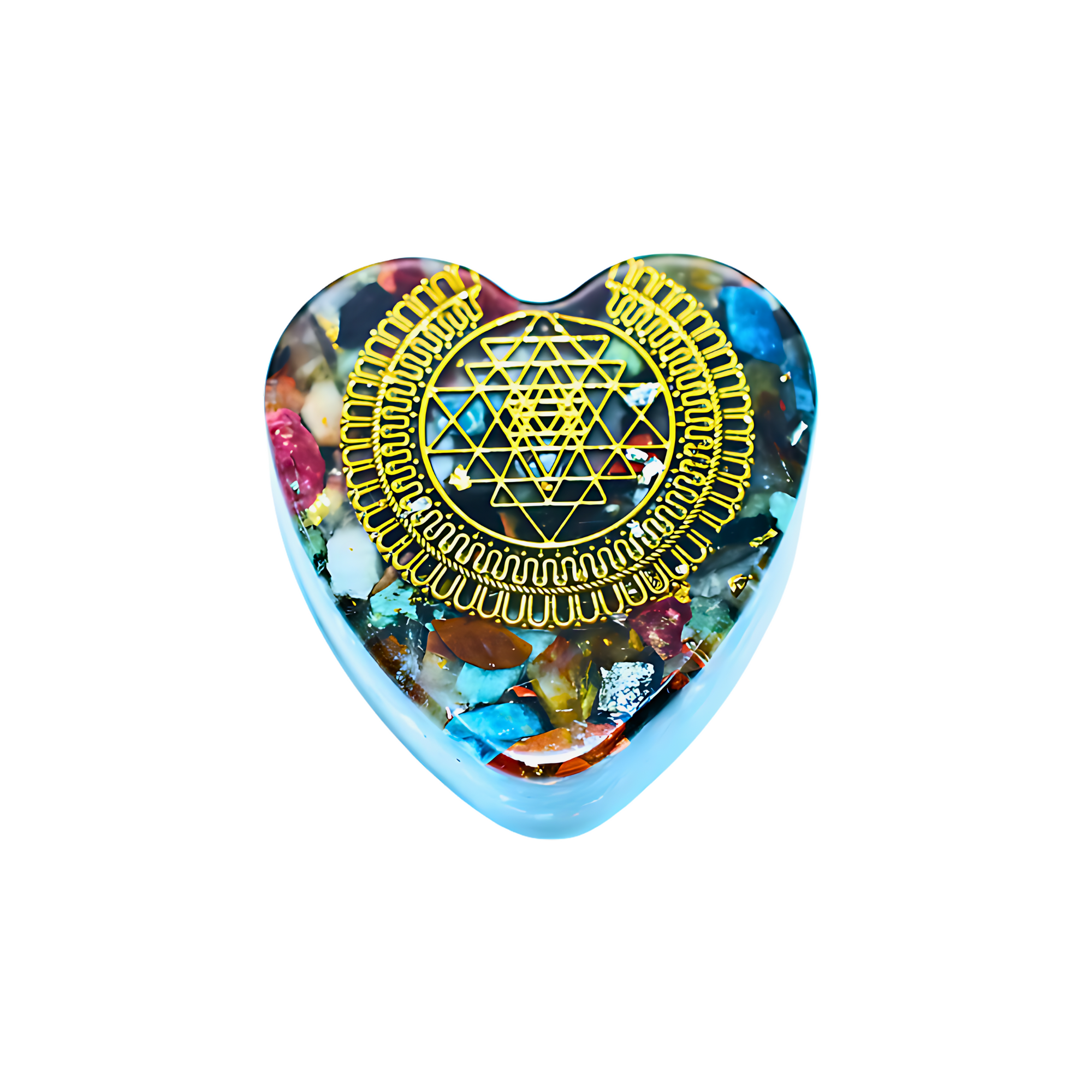 Corazón de organita Sri Yantra