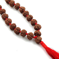 5-Augen-Rudraksha-Mala 15 mm ø 54+1