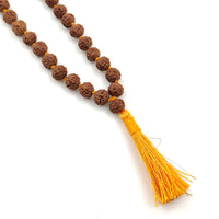 Rudraksha-Mala mittel gelb schräg