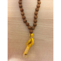 Mala made of fine sandalwood - pearls Ø 0.7 cm