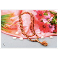 Mala made of fine sandalwood - pearls Ø 0.7 cm