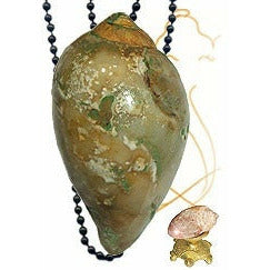 Heera Shankh mit Hakeek (Achat)-Mala