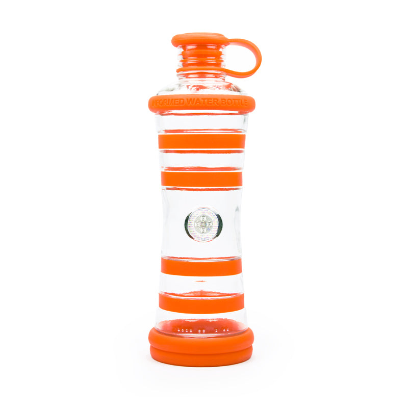 i9Bottle - Praktische Glasflasche mit Wasserenegetisierung (0,65l) Chakra-Edition