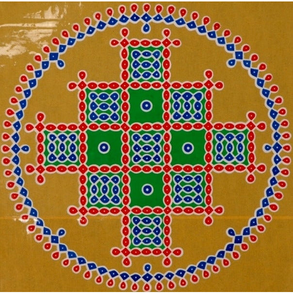 Goldfarbenes Mandala